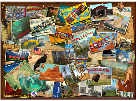 National Parks Postcards