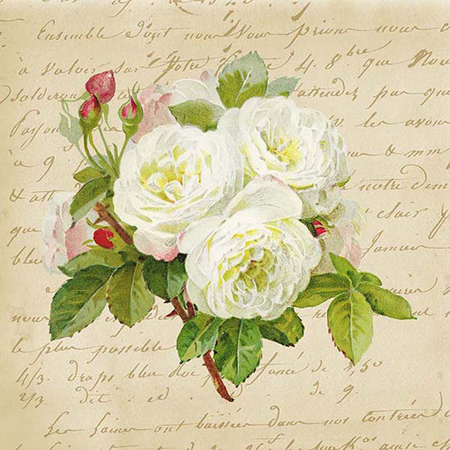 White Roses with Text