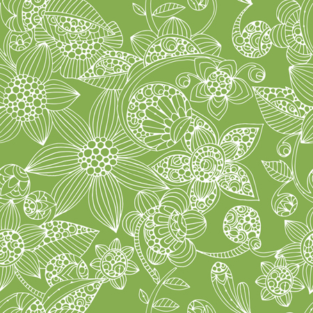 Green Flower Pattern