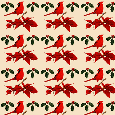 Christmas Cardinals – Pattern 2