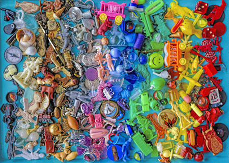 Junk Drawer Treasure Rainbow