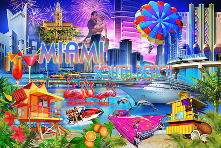 Miami Collage Puzzle