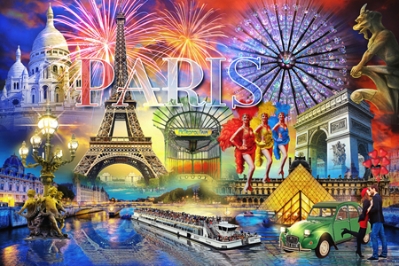 Paris Collage Puzzle