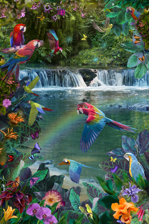 Waterfall Parrots