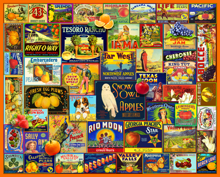 Vintage Fruit Labels