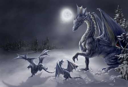 Snow Day Dragons