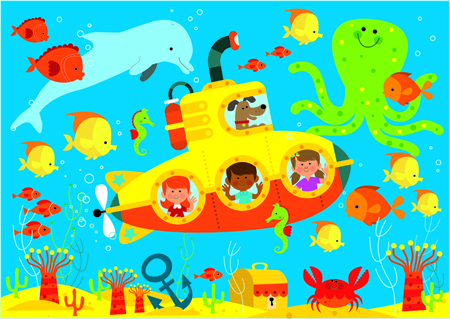 Kids Underwater Submarine