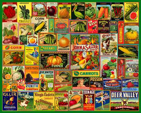 Vintage Vegetable Labels