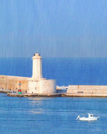 Mediterranean – Dam with Lighthouse