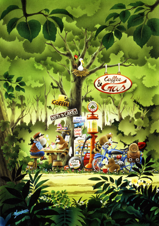 The Gas Station In The Forest