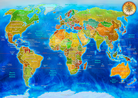 World Geo-Political Map