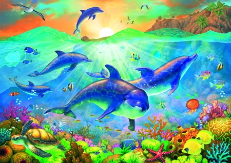 Under The Sea Dolphin Family