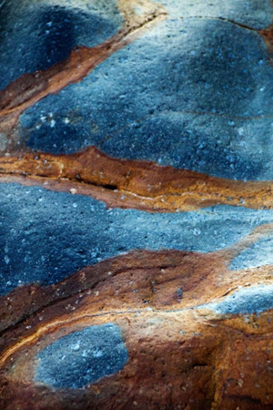 Blue Abstract Rock