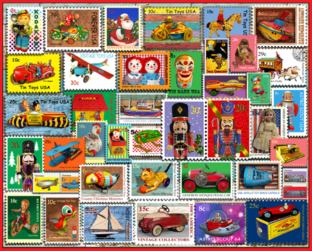 Christmas Toy Stamps