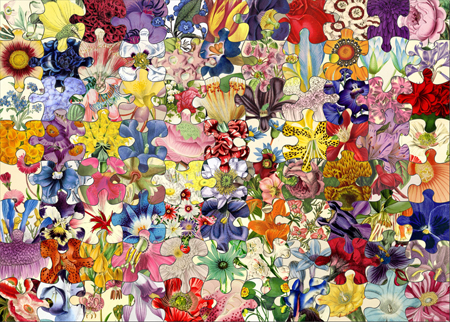 Puzzle Within A Puzzle – Vintage Flowers