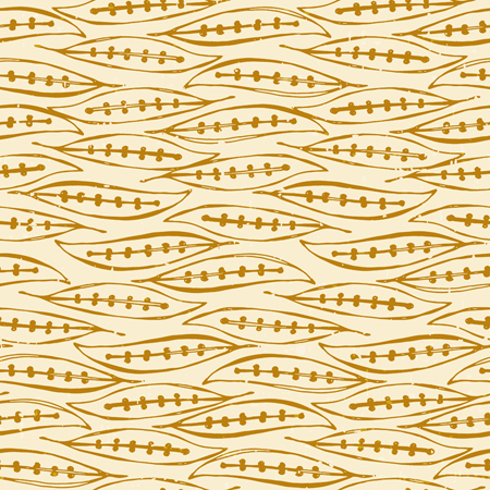 Leaf Block Gold Pattern