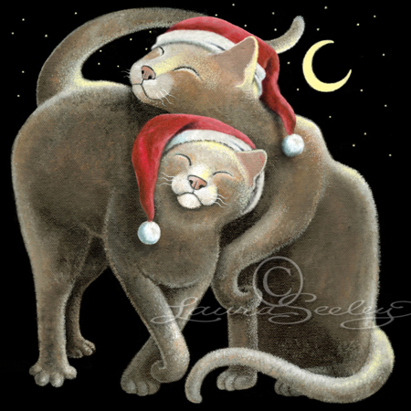 Star Crossed Cats Santa Hats