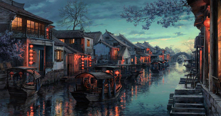 Asian Lantern Canal