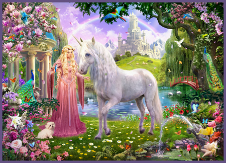 Pink Princess and Unicorn