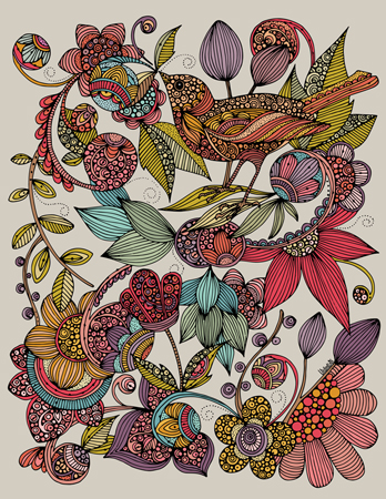 Bird and the Flowers