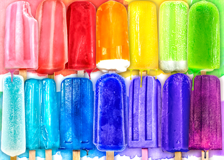 Rainbow Popsicles