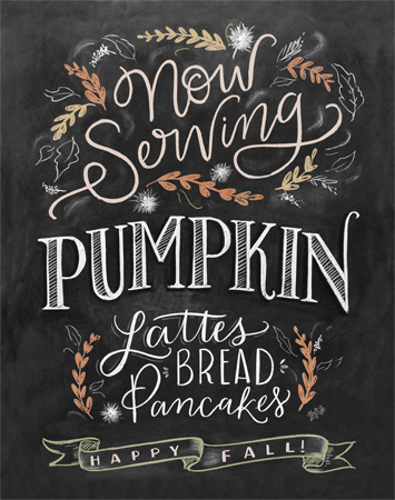 Now Serving Pumpkin Lattes