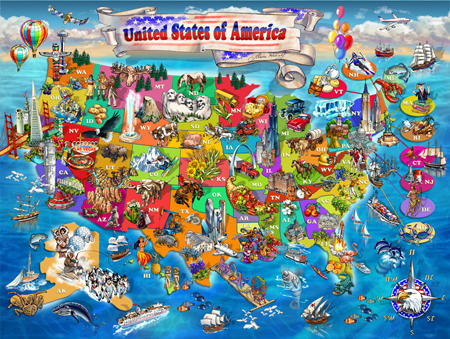 The Map Of The USA