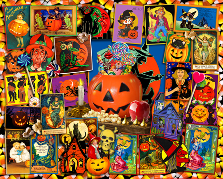 Vintage Halloween Collage