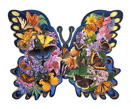 Butterfly Puzzle Shape