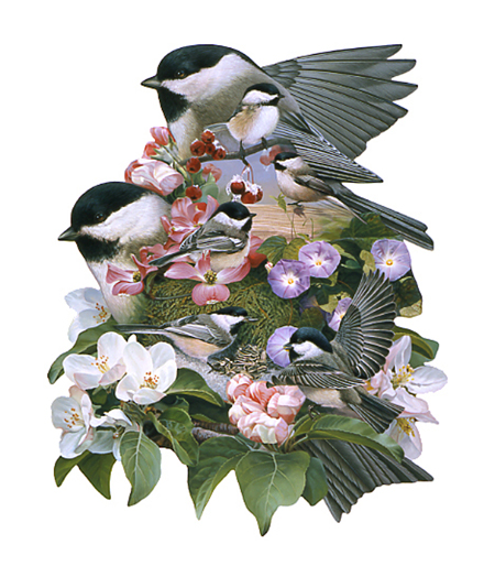 Garden Bird Puzzle Shape