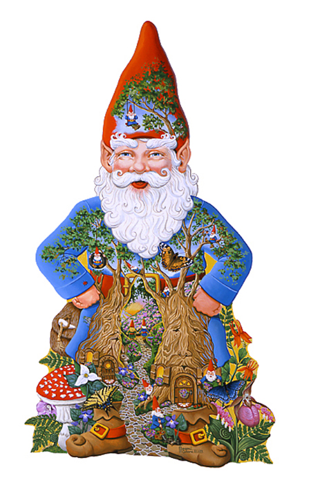 Garden Gnome Puzzle Shape