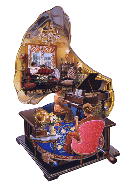 Gramophone Puzzle Shape