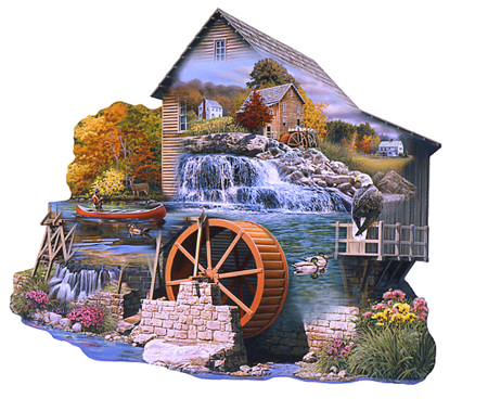 Water Mill Puzzle Shape