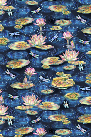 Frog Lily Pad Pattern