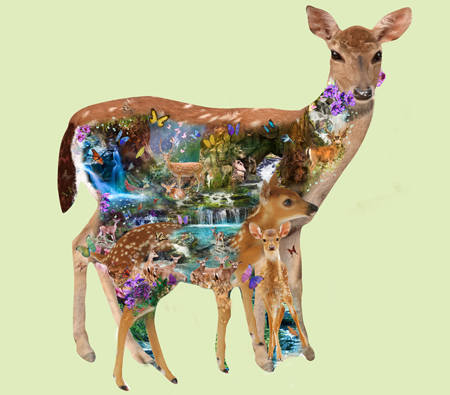 Deer Of The Enchanted Woods Shape