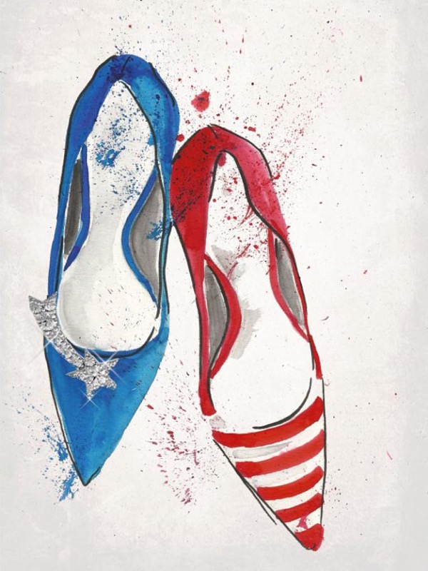 Red White Blue Pumps