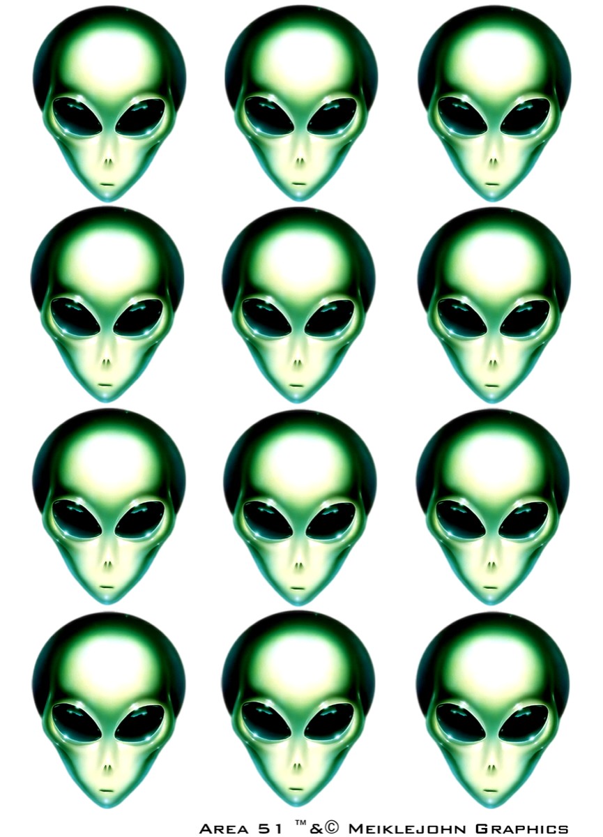 Area 51 Heads X 12