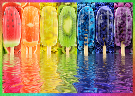 Rainbow Icelolly Reflection