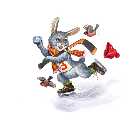 Ice Hockey Bunny