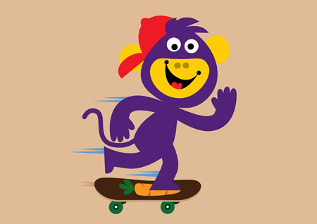 Monkey Skateboard