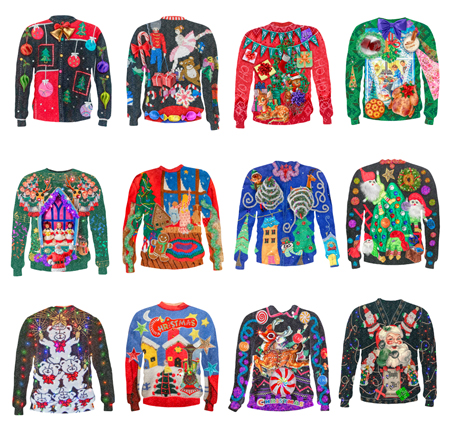 Ugly Christmas Sweater Set