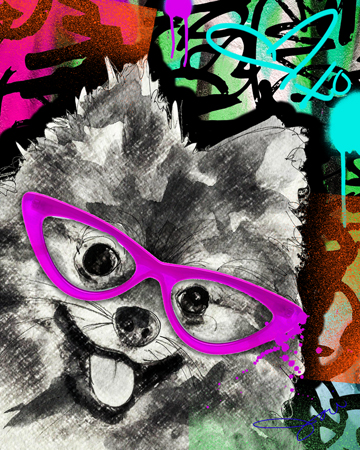 Pomeranian Glasses
