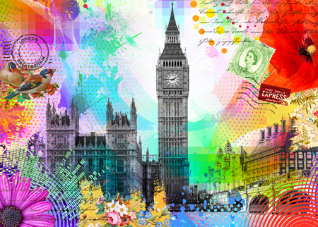 London Pop Art Collage