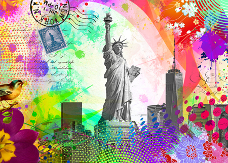 New York Pop Art Collage