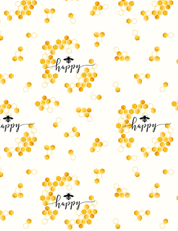 Bee Happy Pattern