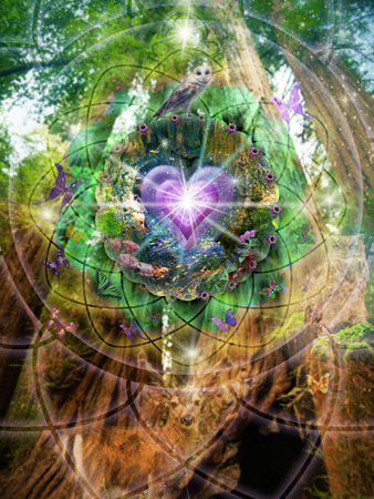 Cosmic Forest Heart