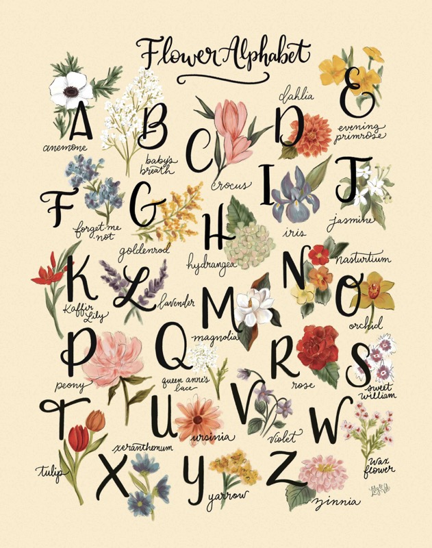 Flower Alphabet