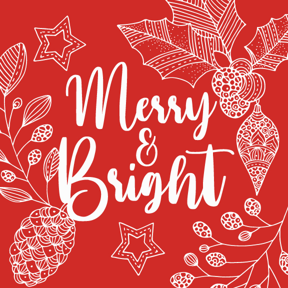 Merry And Bright Red