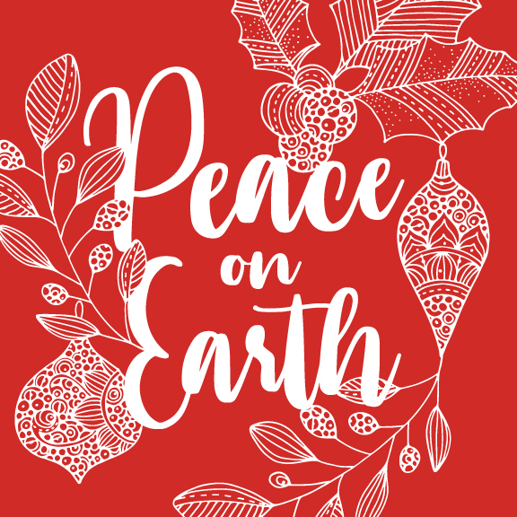 Peace On Earth Red