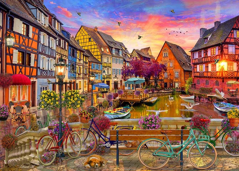 Cycling At Colmar, France